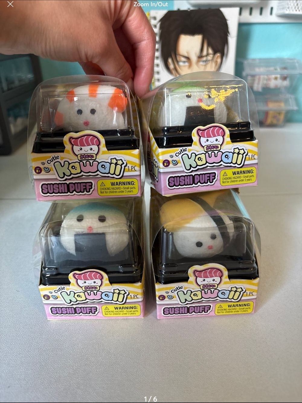 Kawaii sushi puff squishy viral TikTok fidget